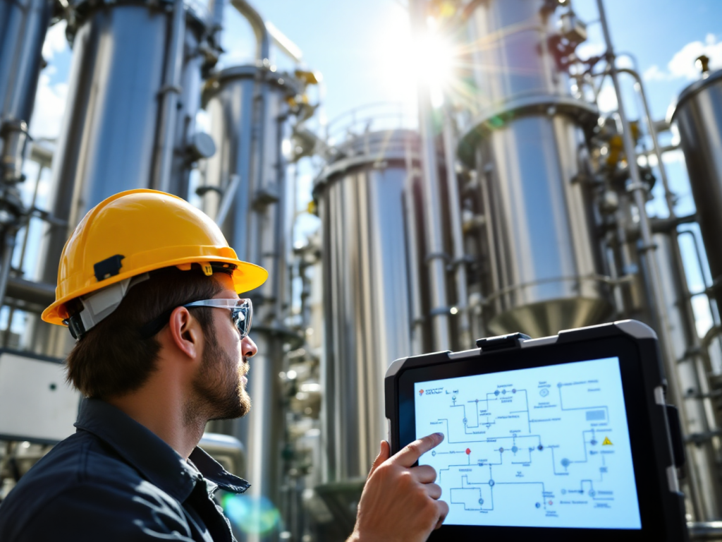 A global map with highlighted locations representing top chemical companies and Process Point's collaboration.